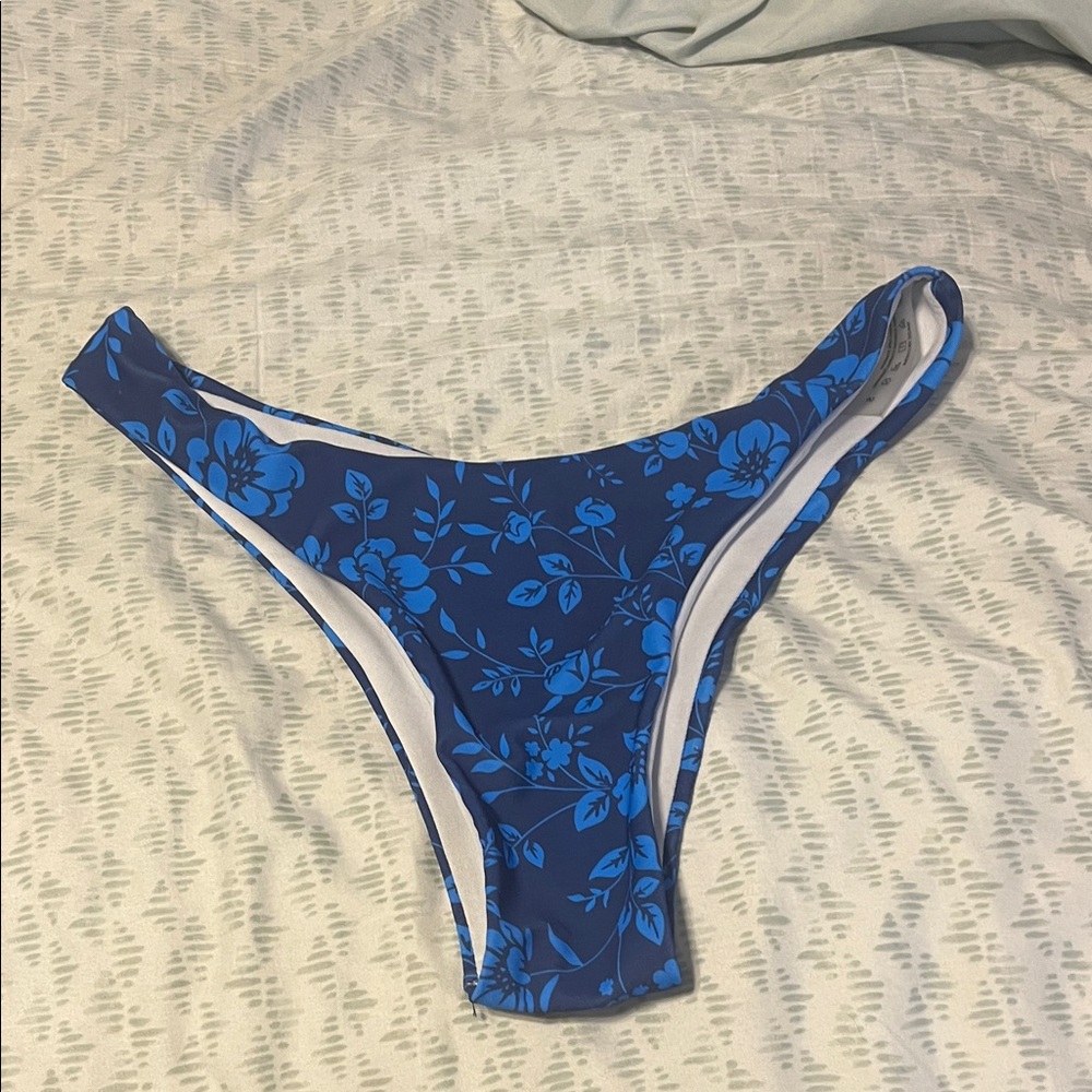 SHEIN Blue Floral Bikini Bottom